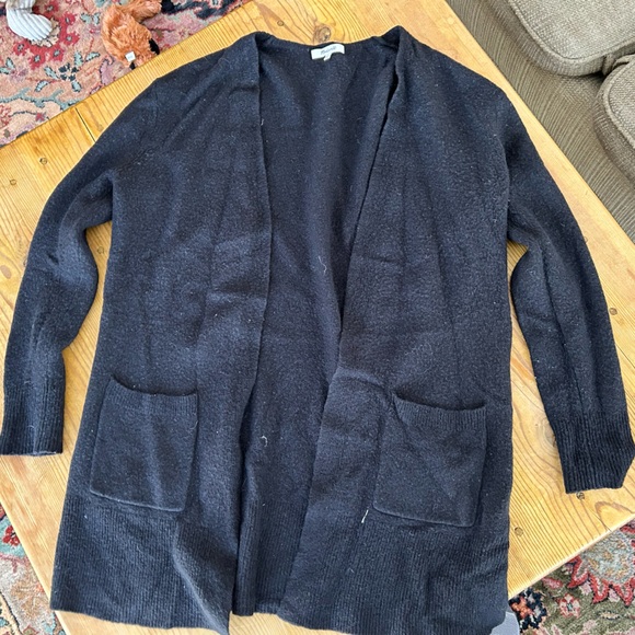 Madewell Long Cardigan Sweater Wool Cozy Soft M MADEWELL Large Coziest Yarn Wool - Picture 1 of 5